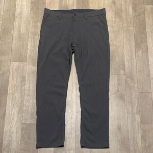 Mens Weatherproof Straight Leg  6 Pocket Gray Travel Performance‎ Pants